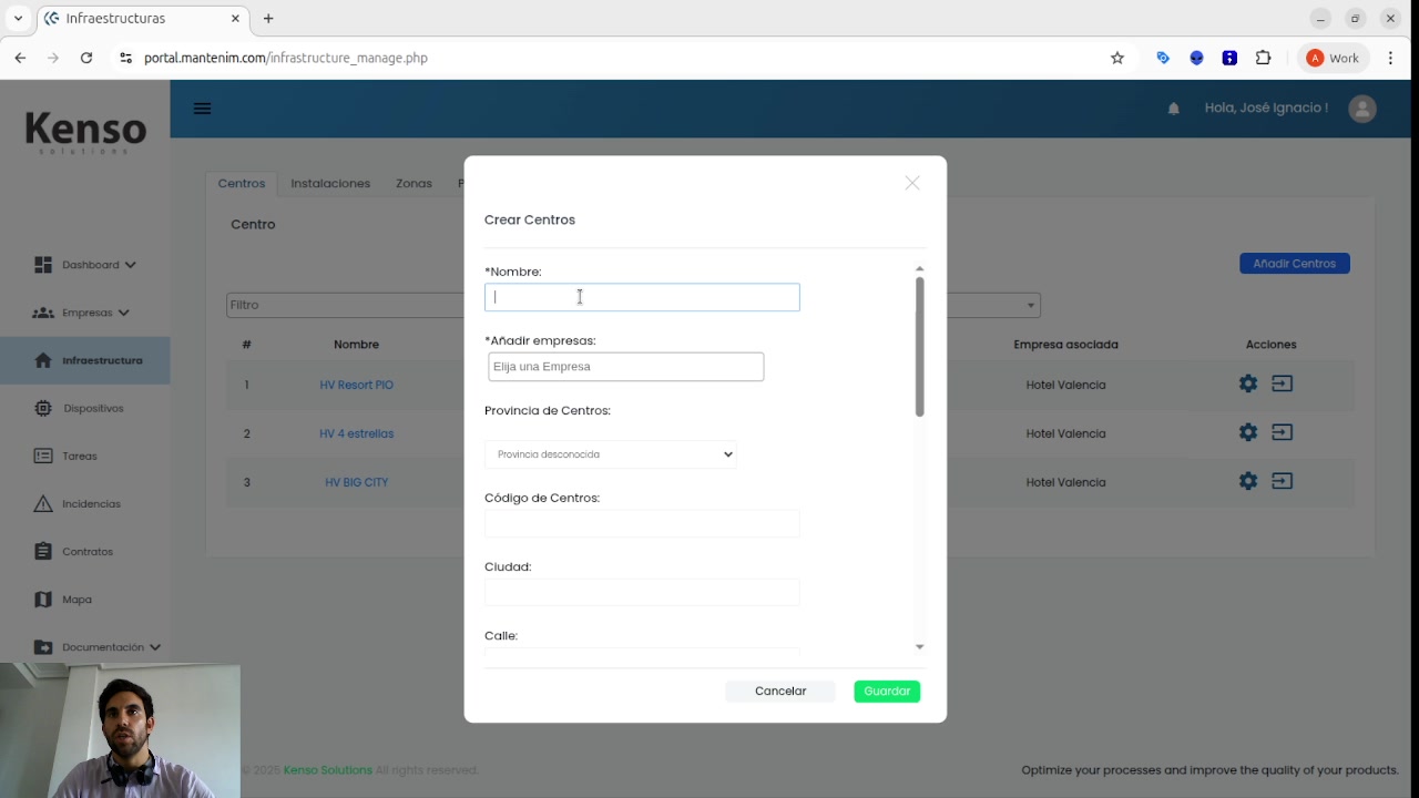 Validación y alta de
instalaciones